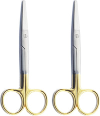 Ciseaux Mayo droits TC 14,5 cm – 2 pièces | Tranchants en carbure de tungstène | Ciseaux chirurgicaux en acier inoxydable #113910601