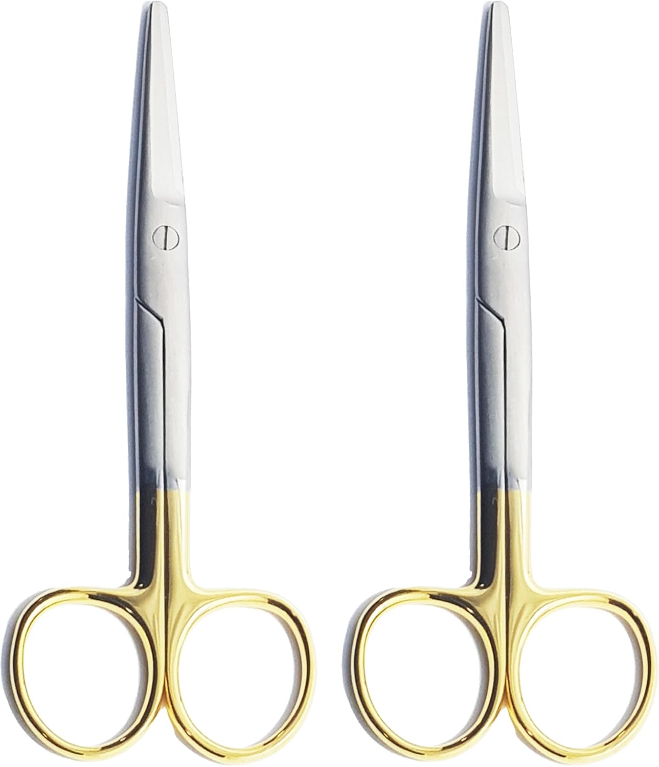 TC Mayo Scissors Straight 14.5 cm – 2 Pcs | Tungsten Carbide Cutting Edges | Stainless Steel Surgical Scissors #113910601