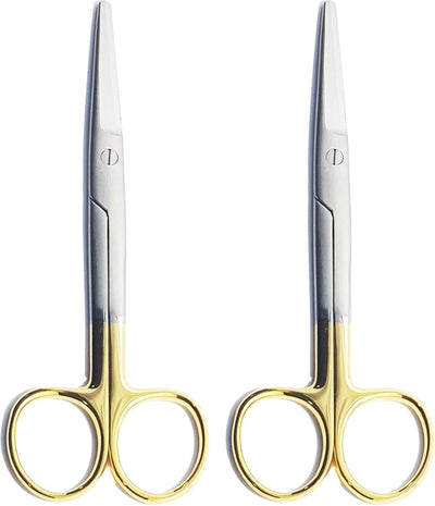 Ciseaux Mayo droits TC 14,5 cm – 2 pièces | Tranchants en carbure de tungstène | Ciseaux chirurgicaux en acier inoxydable #113910601