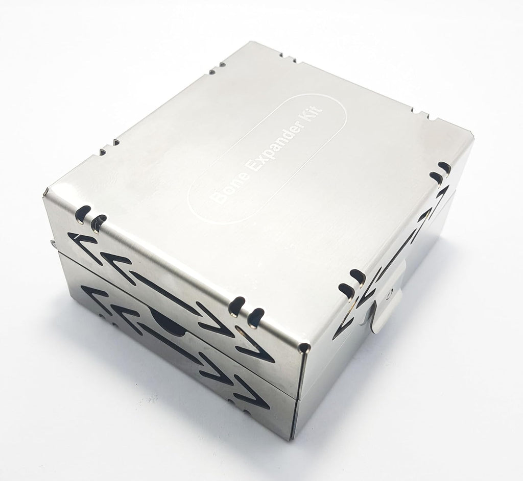 Implant Bone Expander Kit OS1018 – Sinus Lift & Condensing Drills, Hole Saw, Pilot Bit, Extender & Adaptor with Storage Box