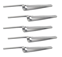 Articulating Paper Forceps APF2 – Straight 15 cm Dental Paper Holder Tweezers | Restoration & Occlusion Plier | 5-Piece Set