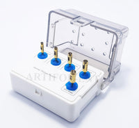 Dental Tissue Punch Kit OS1022 – 5 Pcs Gold Color Surgical Tissue Punch Set with Holder | Implant Soft Tissue Tools #OS1022