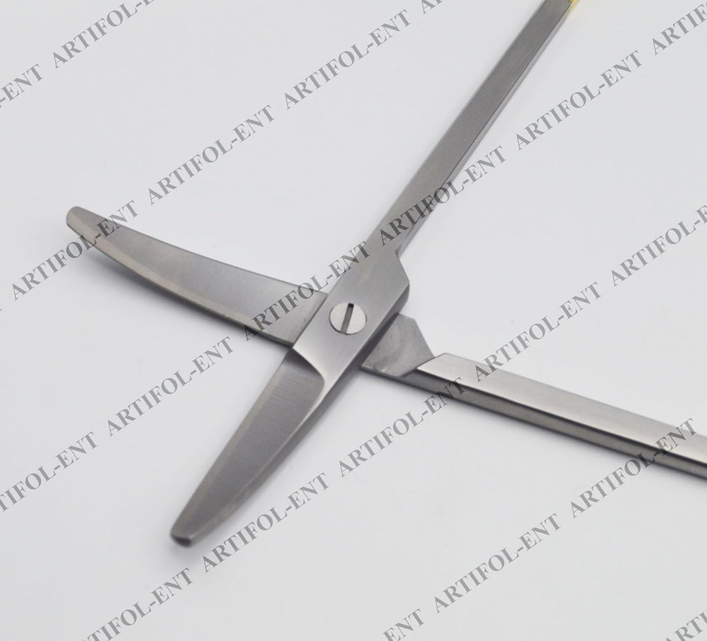 TC Parametrium-Style Curved Scissors – 22.5 cm | Tungsten-Enhanced Precision Cutting Tool | High-Grade Stainless Steel | Long Reach, Smooth Action & Reusable | Ideal for Crafting & Cutting #113910607