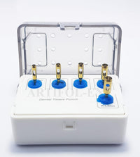 Dental Tissue Punch Kit OS1022 – 5 Pcs Gold Color Surgical Tissue Punch Set with Holder | Implant Soft Tissue Tools #OS1022