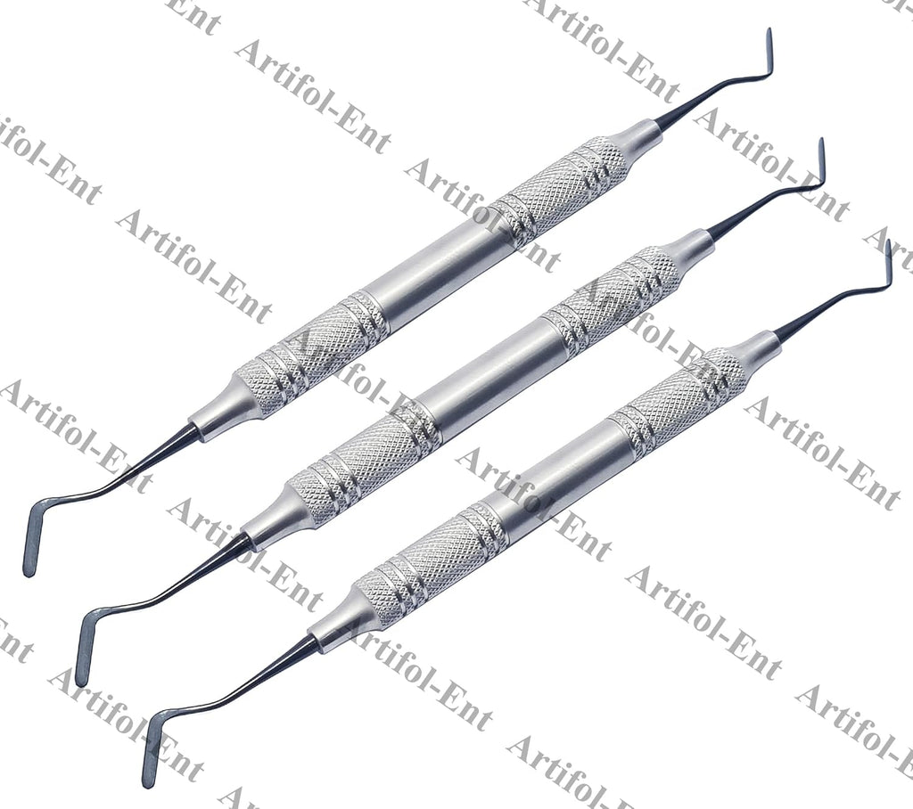 Pulp Canal Plugger 4/5 Gregg Composite Filling Instrument Set – 3 Pcs  Titanium Black-Coated Tips | Ergonomic Hollow Handles | #TNPFIG45