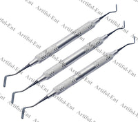 Pulp Canal Plugger 4/5 – Instrument de remplissage en composite Gregg, lot de 3 pièces | Embouts en titane avec revêtement noir | Manches creuxs ergonomiques | #TNPFIG45
