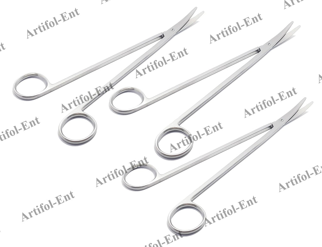 Metzenbaum Nelson Scissors – Curved, 25 cm | 3-Piece Set | Precision Dissecting Scissors | Reusable & Autoclavable #113910158