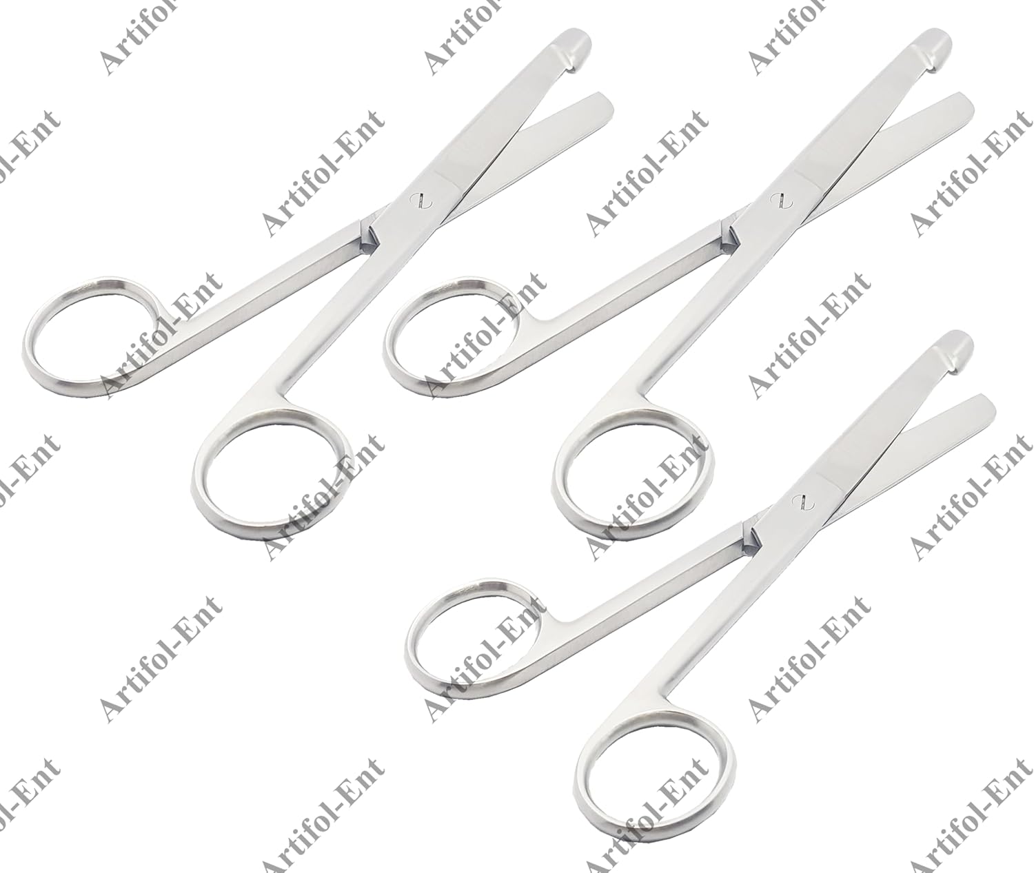 Enterotomy Scissors – 21 cm | Stainless Steel Surgical Scissors for Intestinal & General Procedures | Reusable & Autoclavable – 3 Pcs Set #113910295