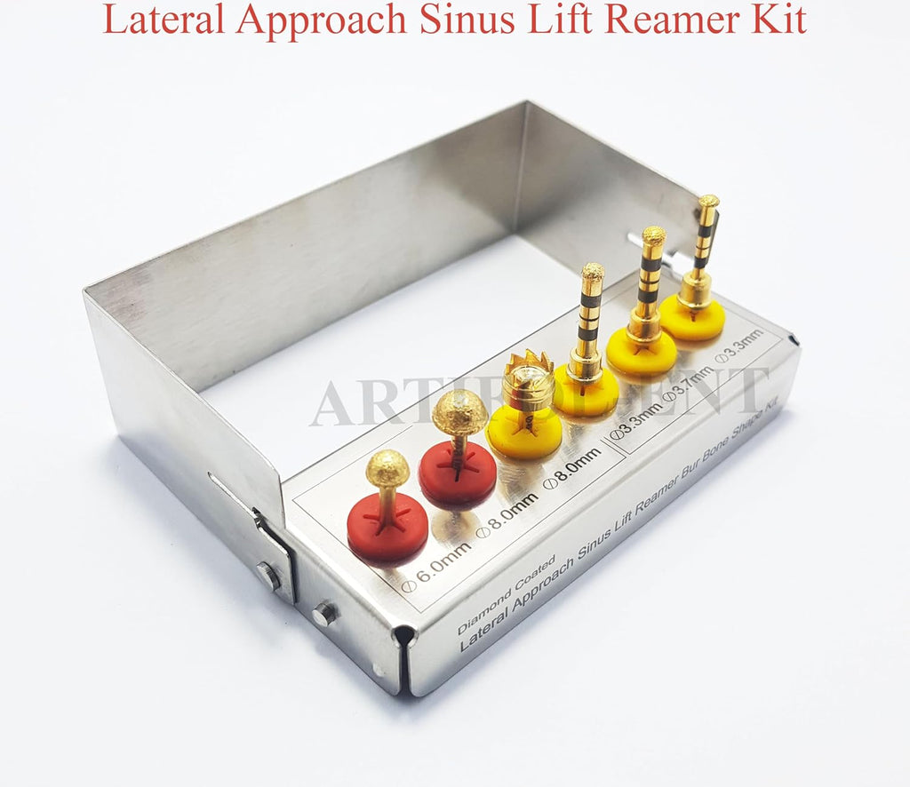 Dental Implant Lateral Approach Sinus Lift Reamer Drill Kit – 6 Pcs Surgical Drill Set | Professional Implant Tools #OS1025
