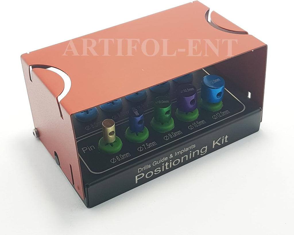 Drills Guide & Implant Positioning Pins Kit – Dental Surgical Guide and Positioning Set with Holder | Professional Implant Tools #DGIPK