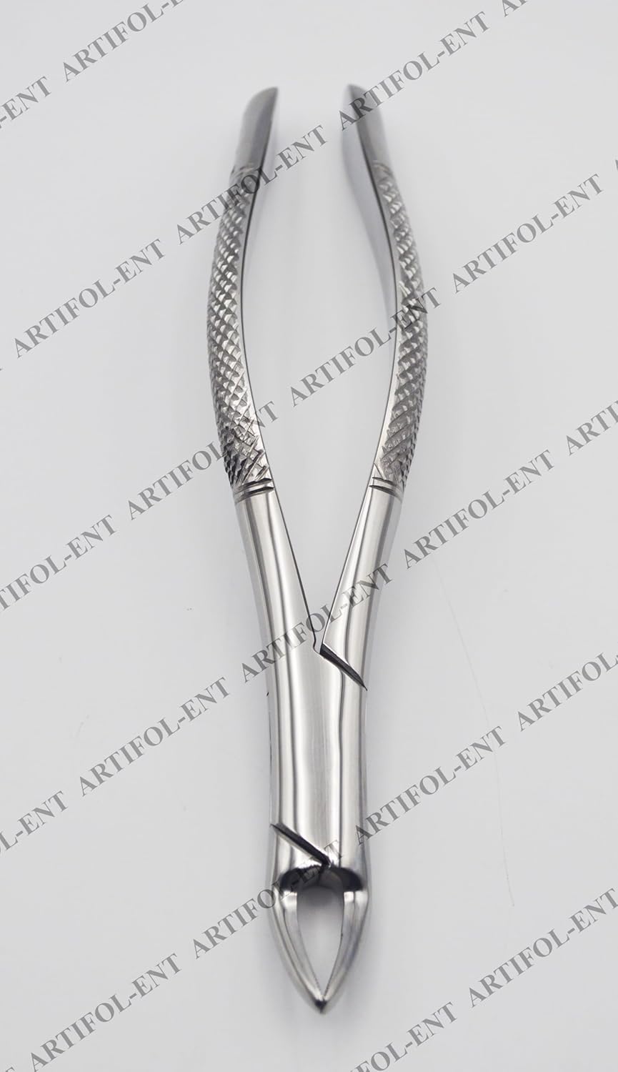 Precision Cryer-Style Extraction Forceps – Model 150 | Heavy-Duty Stainless Steel Gripping & Removal Tool | Angled Serrated Jaws, Ergonomic Handles & Durable Build | Ideal for Crafting & DIY Tasks #F150