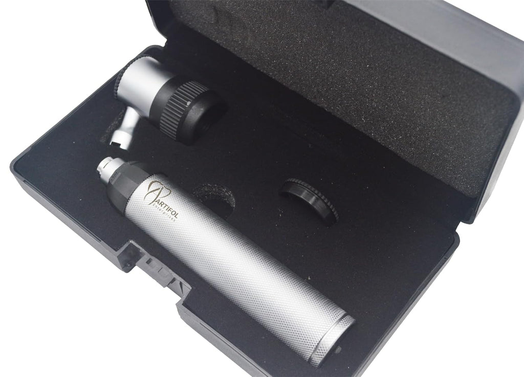 Dermatoscope Set Skin Inspection Diagnostic Set | Premium Skin Viewing Instrument | Solid Brass Construction, Precision Optical Lens, Bright Illumination & Reusable Inspection Tool #OS10107