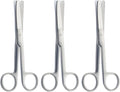Operating Scissors – Curved Blunt/Blunt, 16.5 cm | Stainless Steel Surgical Scissors | Reusable & Autoclavable – 3 Pcs Set #113910015