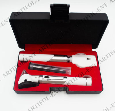 Artifol Student Home Use ENT Otoscope Examination Kit – Fiber Optic Diagnostic Set, White Color #OS1093