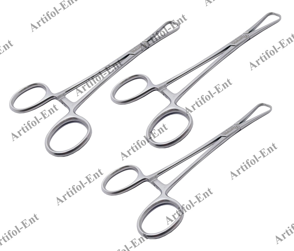 BEERNHARD Towel Forceps 16.5 cm | 3-Piece Drape & Towel Clamp Set | Stainless Steel #115910337