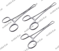 BEERNHARD Towel Forceps 16.5 cm | 3-Piece Drape & Towel Clamp Set | Stainless Steel #115910337