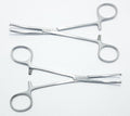Rochester Ochsner Kocher Forceps – Curved 6.25" (16 cm), 1x2 Teeth, Serrated Jaws | 2-Piece Clamping Forceps Set #115910142| Stainless Steel, Reusable & Autoclavable
