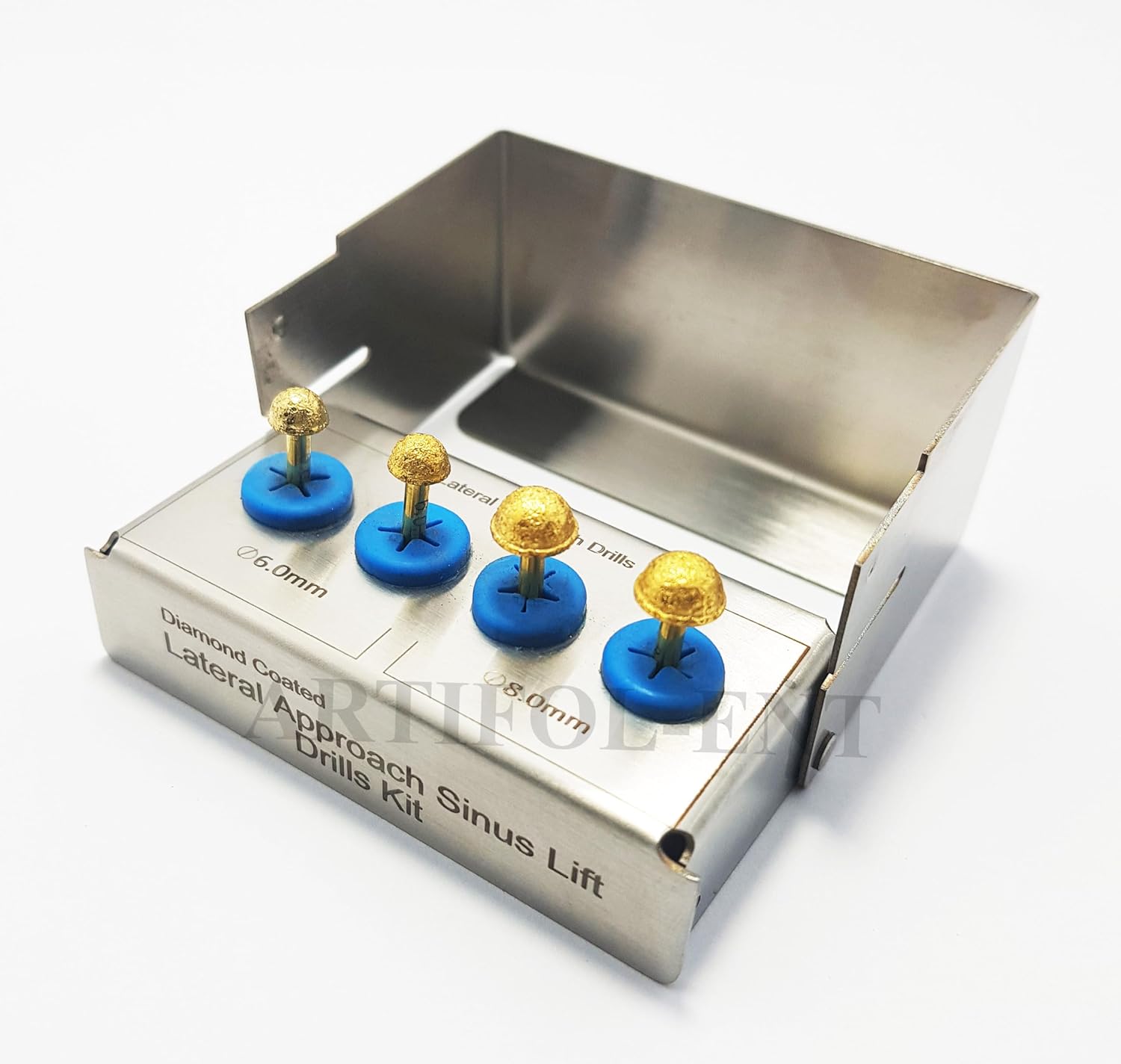 Implant Lateral Approach Sinus Lift Drills Kit OS1026 – 4-Piece Dental Implant Surgical Drill Set