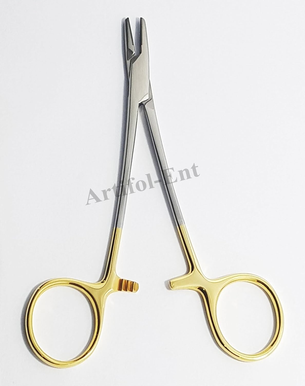 TC Webster Needle Holder 13 cm (5") – Tungsten Carbide Smooth Jaws Surgical Dental Suturing Instrument | Stainless Steel | 2 Pcs #132910137