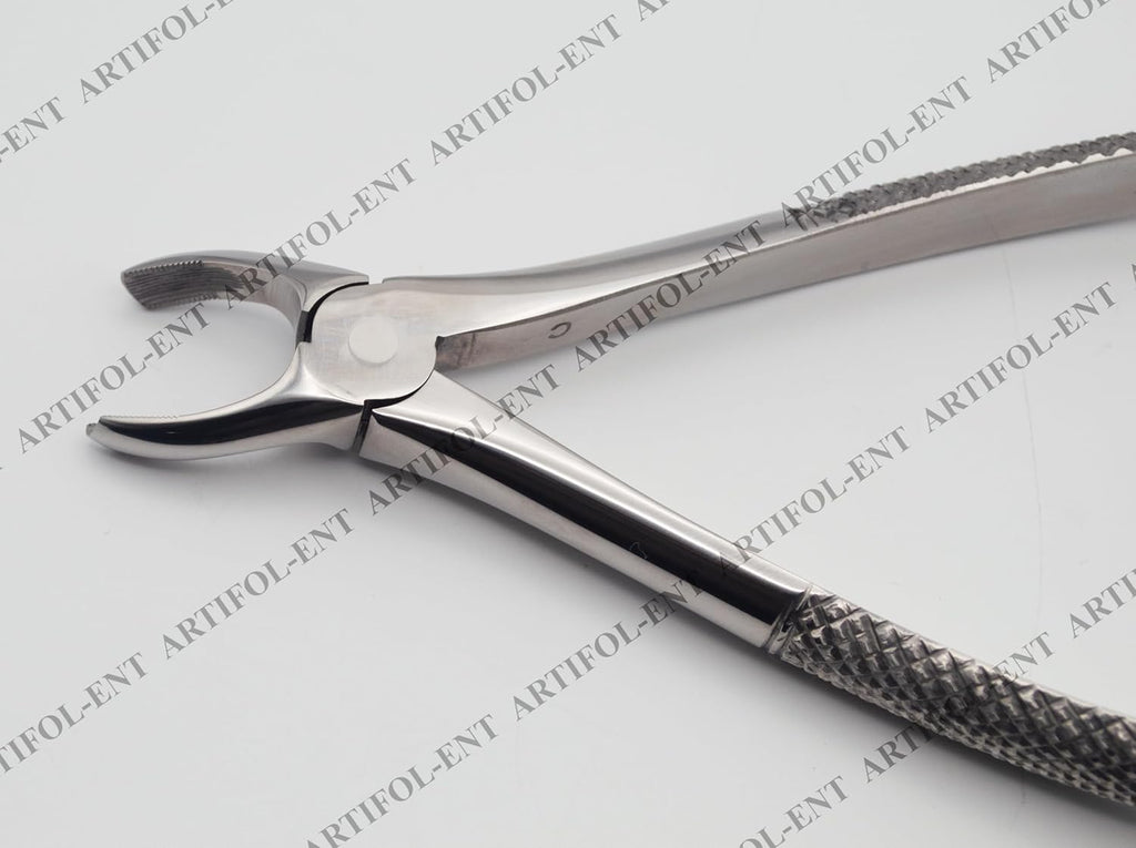 Professional Extraction Forceps Upper Molar Left 18E – Anatomical Deep-Grip Beaks | High-Performance Stainless Steel Extraction Instrument | Precision Anti-Slip Handle & Calibrated Pivot #FX18E