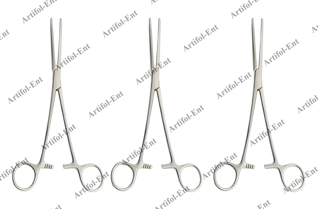 Rochester Pean Forceps – 22 cm Straight (3 Pcs Set)  Stainless Steel Surgical Forceps for Precise Tissue Handling | #115910121