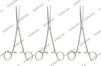 Rochester Pean Forceps – 22 cm Straight (3 Pcs Set)  Stainless Steel Surgical Forceps for Precise Tissue Handling | #115910121