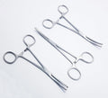 Rochester Ochsner (Kocher) Forceps – Curved, 1×2 Teeth, Serrated Jaws | Stainless Steel Surgical Clamps – 3 Pcs Set