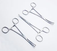Rochester Ochsner (Kocher) Forceps – Curved, 1×2 Teeth, Serrated Jaws | Stainless Steel Surgical Clamps – 3 Pcs Set