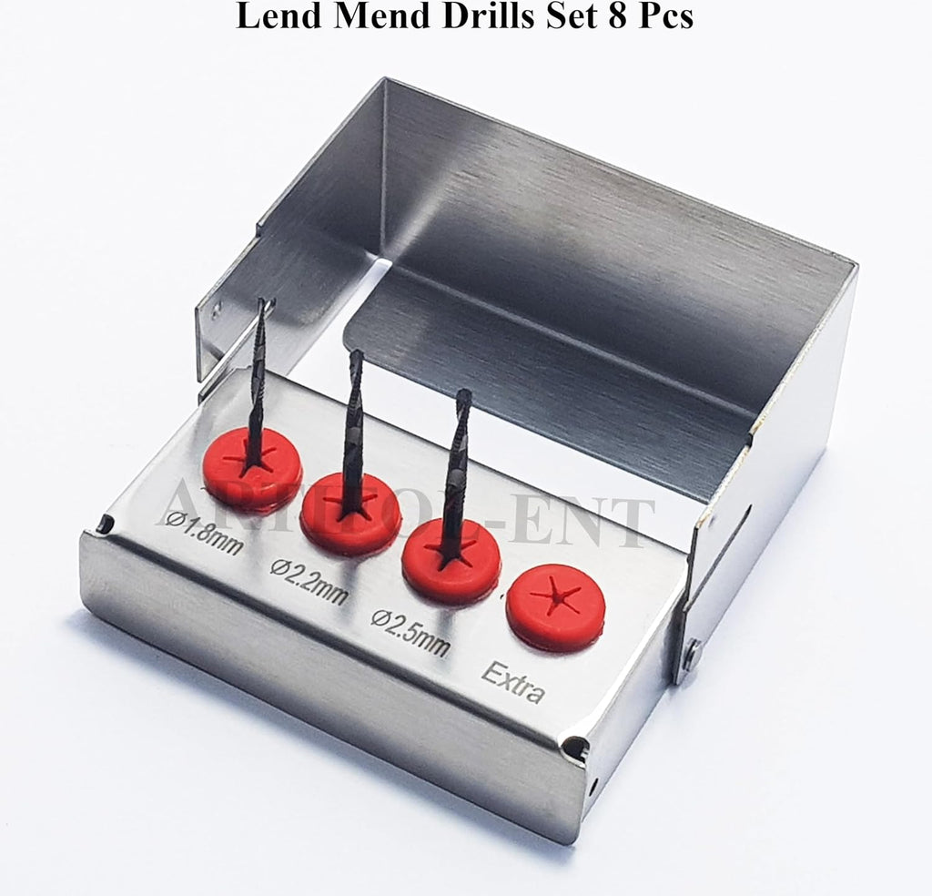 Dental Lend-Mend Drills Set – 3 Pcs Surgical Implant Drill Kit | Precision Dental Implant Tools #OS1040