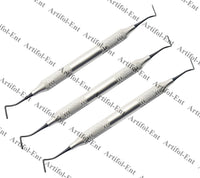 Interproximal Composite Carver Dental Instrument Set – 3 Pcs | Titanium Black-Coated Tips | Ergonomic Hollow Handle #TNCVIPC