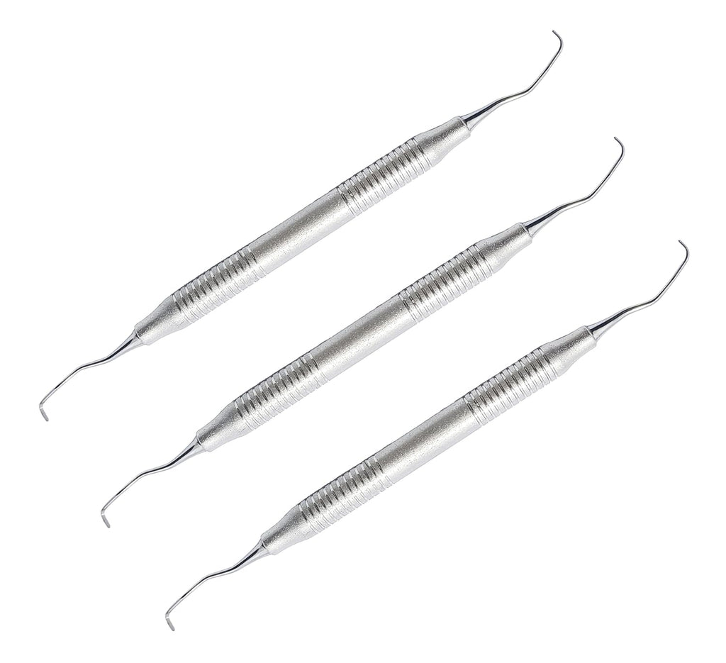 Gracey Curette 11/12 – Double End Dental Periodontal Instrument | Ergonomic Hollow Handle | 3-Piece Hygiene Tool Set #‎SG11/12XE2