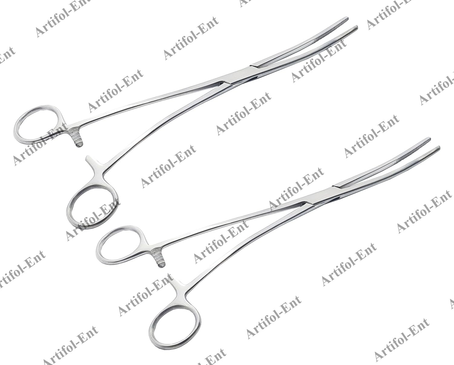 Pinze Bozemann per spugne e rimozione di polipi – 25 cm curve (set da 2 pezzi) Pinze in acciaio inossidabile per una manipolazione precisa delle spugne e la rimozione dei polipi | #117270510
