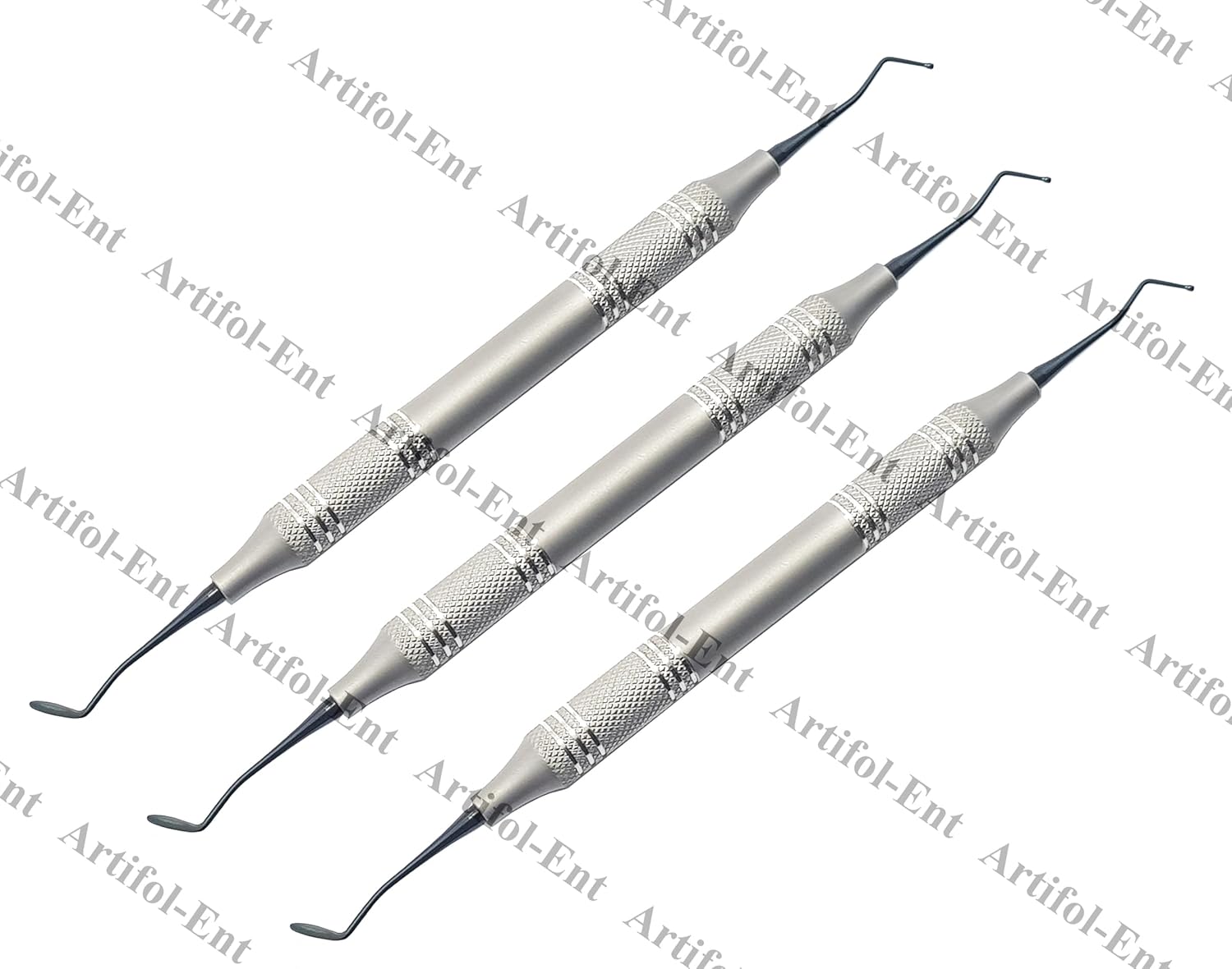 Medium Placing & Condensing Composite Filling Instruments | 3-Piece Dental Kit | Titanium Black Tips #TNCIPCM