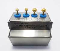 Implant Lateral Approach Sinus Lift Drills Kit OS1026 – 4-Piece Dental Implant Surgical Drill Set