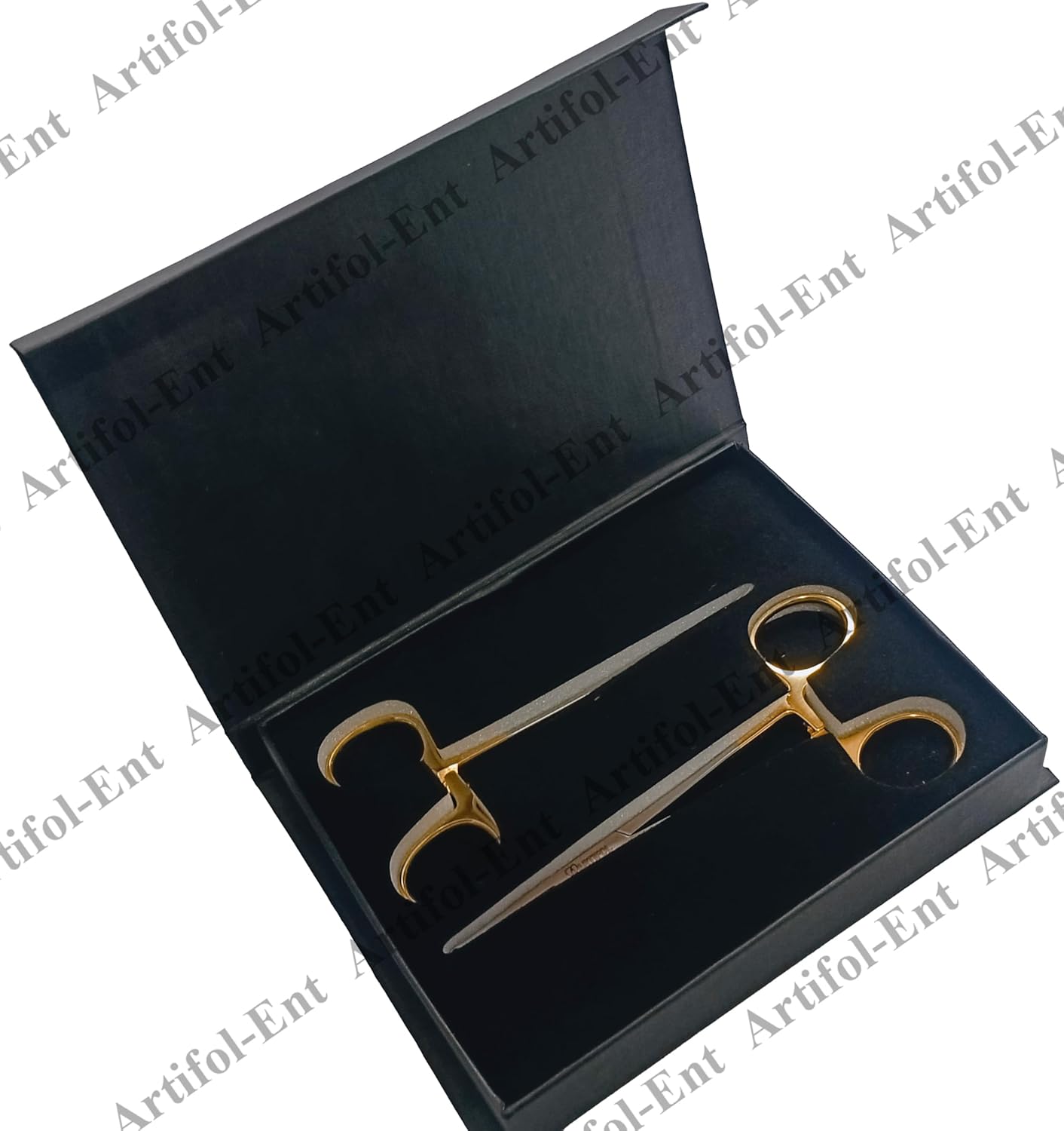 2-Piece No-Scalpel Vasectomy Fixator Forceps Kit – Stainless Steel, Reusable & Autoclavable | Blunt-Tip Fixation Ring & Curved Forceps