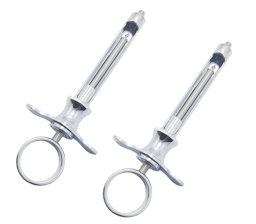Dental Aspirating Anesthetic Syringe – 1.8 mL/CC, US Thread Nozzle | Premium Grade, 2-Piece Set