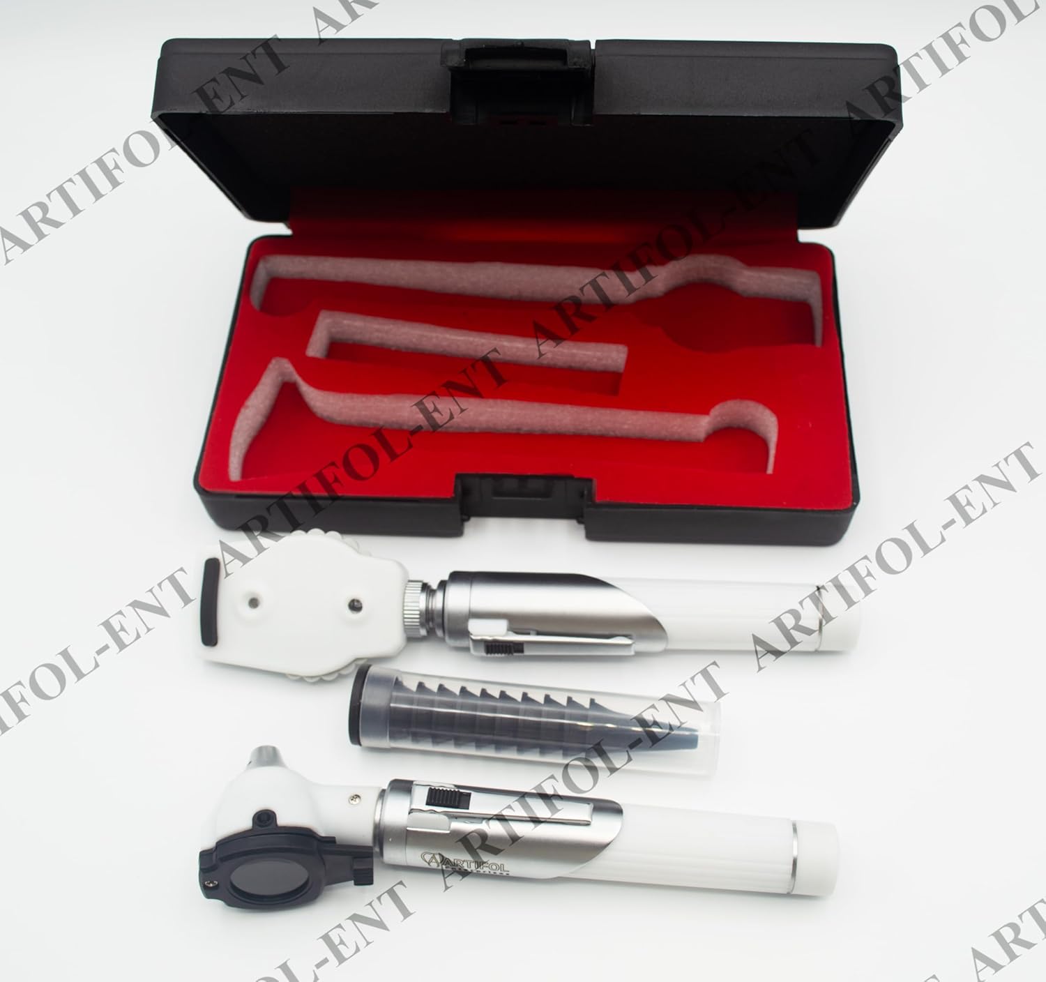 Artifol Student Home Use ENT Otoscope Examination Kit – Fiber Optic Diagnostic Set, White Color #OS1093