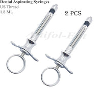 Anästhesiespritze für die Zahnmedizin – 1,8 ml/cm³, US-Gewindedüse | Premium-Qualität, 2-teiliges Set