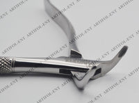 Precision Extraction Forceps – Model 203 | Heavy-Duty Stainless Steel Gripping & Removal Tool | Serrated Jaws, Ergonomic Handles & Durable Construction | Ideal for Crafting & DIY Applications #F203