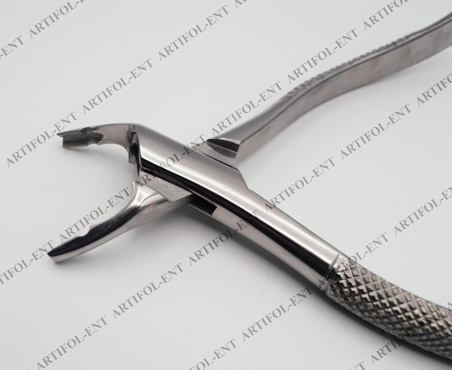 Serrated Grip Precision Extraction Forceps – Upper-Root Style 97E | High-Grade Stainless Steel Holding Tool | Strong Serrations, Secure Control & Durable Build | Ideal for Crafting #FX97E