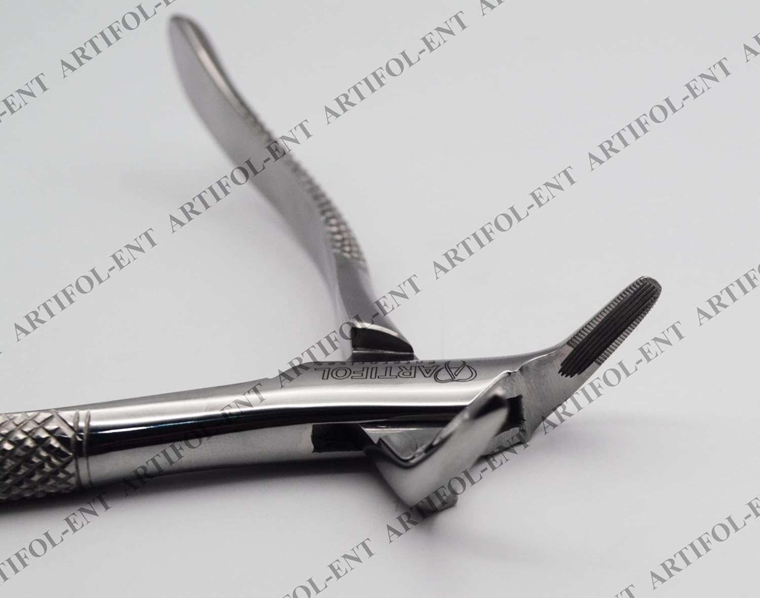 Precision Cryer-Style Extraction Forceps – Model 151 | Heavy-Duty Stainless Steel Gripping & Removal Tool | Angled Serrated Jaws, Ergonomic Handles & Durable Build | Ideal for Crafting & DIY Tasks #F151