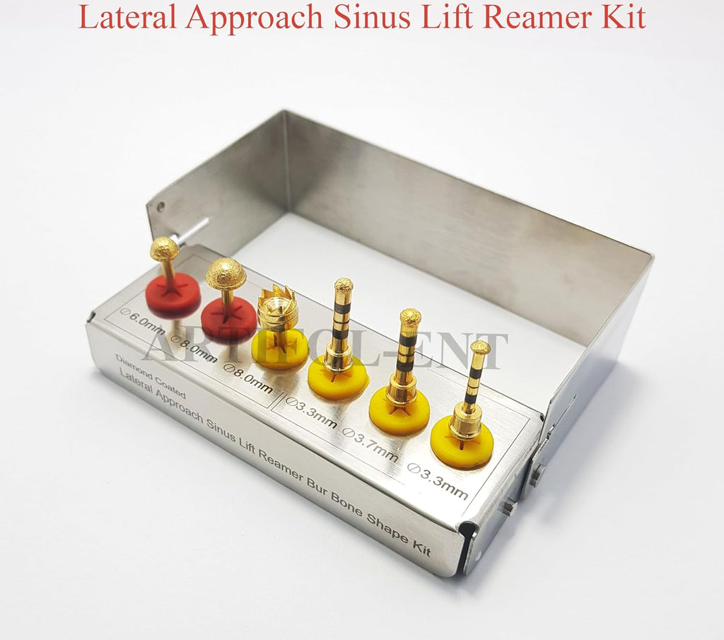 Dental Implant Lateral Approach Sinus Lift Reamer Drill Kit – 6 Pcs Surgical Drill Set | Professional Implant Tools #OS1025