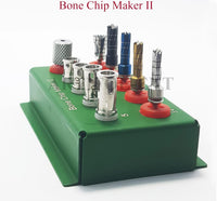 Kit per la produzione di schegge ossee dentali II da 10 pezzi con tappi – Set di trapani per impianti – Kit per la raccolta delle ossa n. OS1027