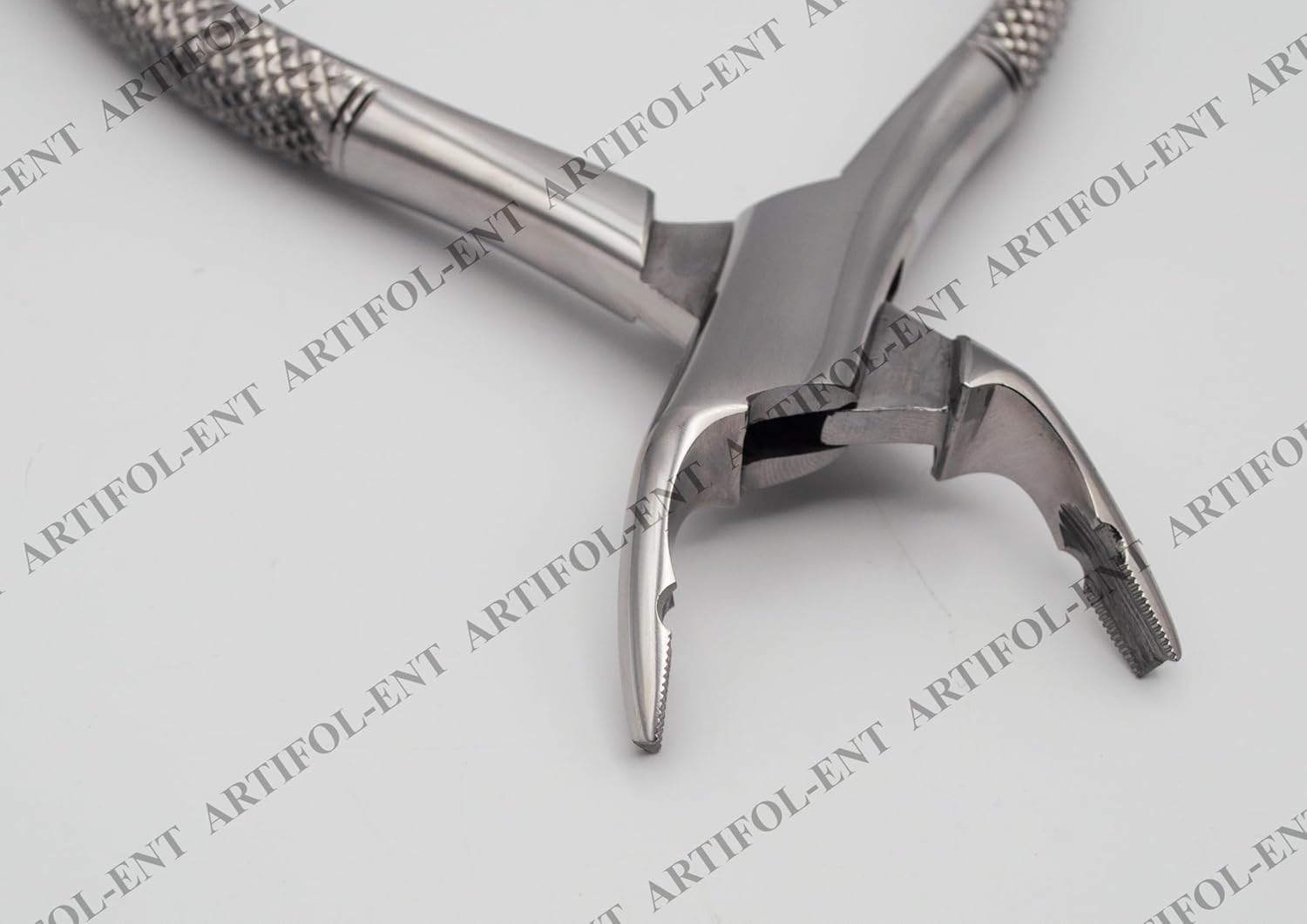 Serrated Grip Precision Extraction Forceps – Upper-Root Style 97E | High-Grade Stainless Steel Holding Tool | Strong Serrations, Secure Control & Durable Build | Ideal for Crafting #FX97E