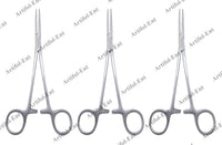 ADSON Artery Forceps 18.5 cm (7”) | 3-Piece Curved Hemostatic Clamp Set | Stainless Steel #115910182