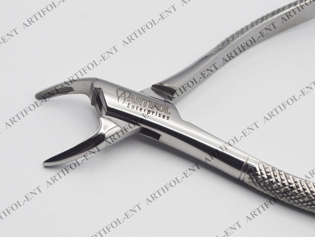 Precision Cryer-Style Extraction Forceps – Model 150 | Heavy-Duty Stainless Steel Gripping & Removal Tool | Angled Serrated Jaws, Ergonomic Handles & Durable Build | Ideal for Crafting & DIY Tasks #F150