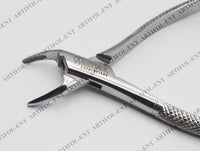 Precision Cryer-Style Extraction Forceps – Model 150 | Heavy-Duty Stainless Steel Gripping & Removal Tool | Angled Serrated Jaws, Ergonomic Handles & Durable Build | Ideal for Crafting & DIY Tasks #F150