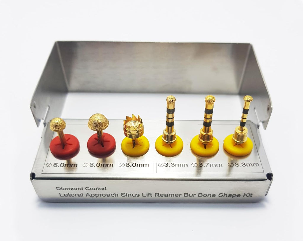 Dental Implant Lateral Approach Sinus Lift Reamer Drill Kit – 6 Pcs Surgical Drill Set | Professional Implant Tools #OS1025