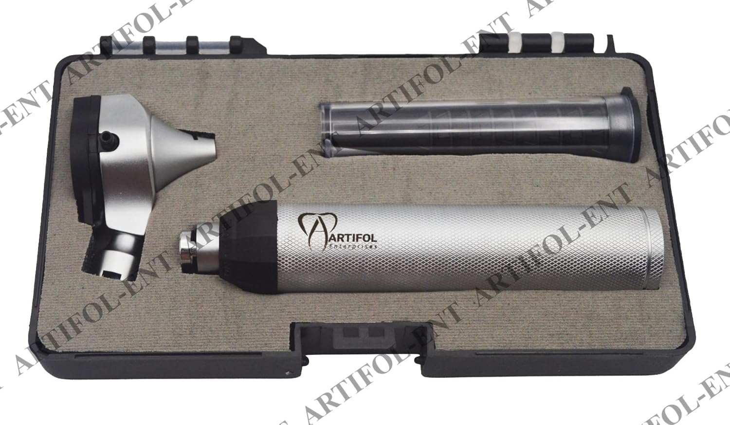 Fiber Otoscope Set – Solid Brass Fiber Optic Viewing Instrument | Bright Fiber Illumination, Precision Optical Lens | Reusable Medical Inspection Tool #OS10109