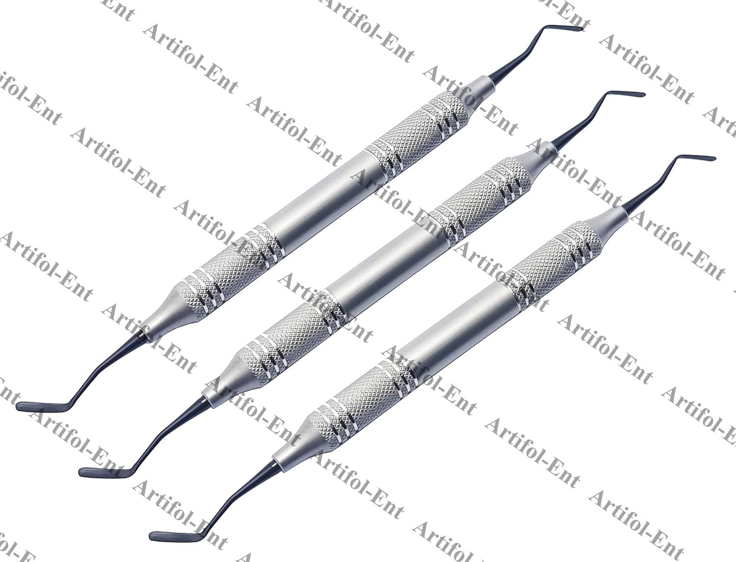 Mini Goldstin Flexy-Thin Composite Filling Instruments | 3-Piece Dental Kit | Titanium Black Non-Stick Tips #TNCIGFTMI1